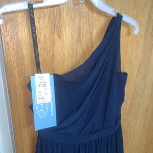 Navy Alfred Angelo Bridesmaids Dress